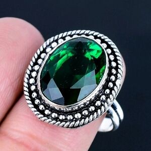 Chrome Diopside Gemstone 925 Sterling Silver Handmade Ring